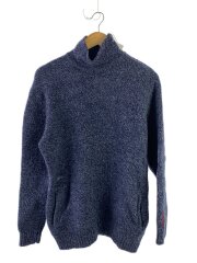 画像：ニット・セーター(厚手)/M/ウール/NVY/無地