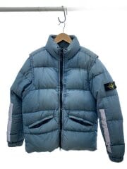 画像：ダウンジャケット/M/コットン/BLU/無地/691543750