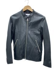 画像：シングルライダースジャケット/S/羊革/BLK/1225-199-8282