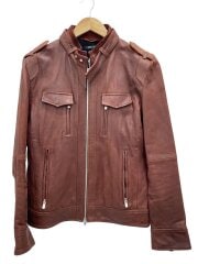 画像：レザージャケット・ブルゾン/3/山羊革/BRW/AKCJ32