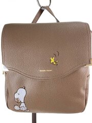画像：リュック/--/BRW/無地/スヌーピーコレクション