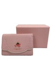 画像：マリー/ディズニーコレクション/状態良好/3つ折り財布/レザー/PNK/レディース