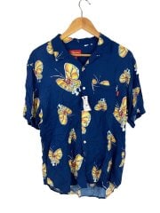 画像：半袖シャツ/M/レーヨン/NVY