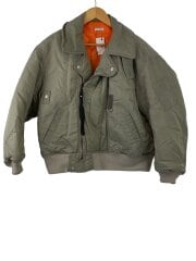 画像：フライトジャケット/0/ナイロン/KHK/NMJK-012