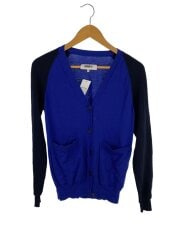 画像：カーディガン(薄手)/M/ウール/BLU/無地/S52HA0068