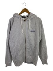 画像：ジップパーカー/L/コットン/GRY