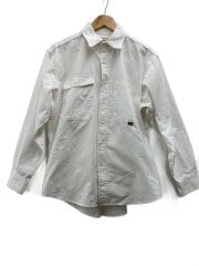画像：長袖シャツ/L/コットン/WHT/4175-5067