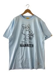 画像：Tシャツ/XL/コットン/BLU/プリント//