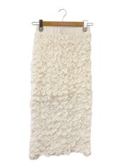 画像：25SS/Shirring skirt/ロングスカート/36/コットン/WHT/21251515315