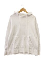 画像：U CH1 LOGO HOODIE/パーカー/M/コットン/WHT/HG8801/首もと汚れ