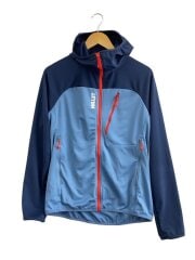 画像：ロッカフーディ/ジップパーカー/M/ポリエステル/BLU/無地/MIV9714