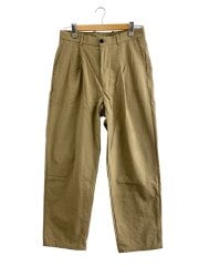 画像：ナイロンオックスワンプリーツスラックス/ボトム/M/ナイロン/BEG/8114-104-1019