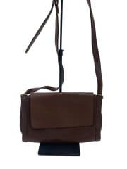 画像：ショルダーバッグ/レザー/BRW/無地