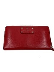 画像：長財布/--/RED/無地/レディース/wlru1153