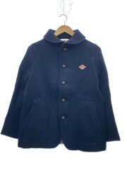画像：WOOL PILE ROUND COLLAR JACKET/クルミ釦/38/ウール/NVY/20A-SL-001