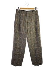 画像：ストレートパンツ/3/ウール/BEG/チェック/A1533FP