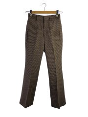 画像：FLARE SLACKS GC CHECK/XS/ウール/BRW/千鳥格子/MB184-3021