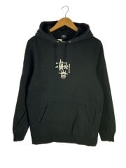 画像：BASIC STUSSY HOODIEパーカー/S/コットン/BLK/プリント/Z4000SAS18