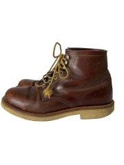画像：レースアップブーツ/UK8/BRW/レザー/7203