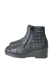 画像：puts/ショートブーツ/24.5cm/BLK/レザー