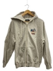 画像：NIGHT VISION ZIP UP HOODED SWEATSHIR/M/コットン/GRY/101234012016