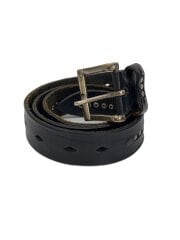 画像：ベルト/レザー/BLK/無地/メンズ