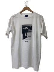 画像：Tシャツ/L/コットン/WHT/無地