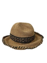 画像：ストローハット/--/BEG/無地/レディース/SHK01032