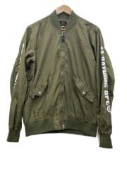 画像：ナイロンジャケット/M/ブルゾン/GRN/無地/001GDE201009X