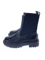 画像：サイドゴアブーツ/38/BLK/フェイクレザー