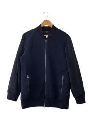 画像：素材切替ジャケット/L/ポリエステル/NVY/10228234