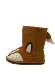 画像：キッズ靴/21cm/ブーツ/ウール/BRW/F19-05