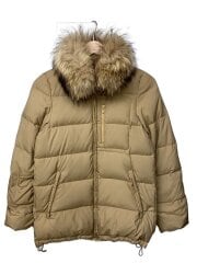 画像：ダウンジャケット/36/ポリエステル/BEG/無地