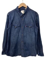 画像：リラックスフィットウエスタンシャツ/デニムシャツ/長袖シャツ/L/コットン/IDG/PC9-A1919-0061