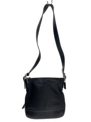 画像：ショルダーバッグ/レザー/BLK/F01415