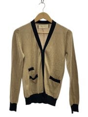 画像：バイカラーカーディガン/12ss/38/コットン/CRM