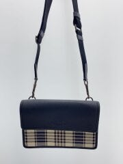 画像：ショルダーバッグ/レザー/BLK/C8186