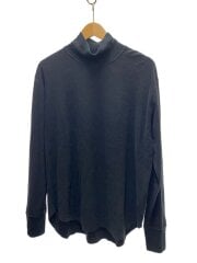 画像：HIGH NECK LONG SLEEVE TEE長袖Tシャツ/L/コットン/BLK/無地/23A-061102