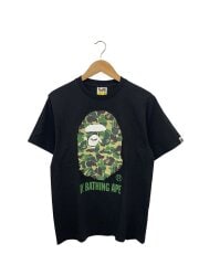 画像：Tシャツ/M/コットン/BLK/001TEL301007M