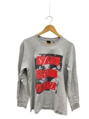 画像：長袖Tシャツ/M/コットン/GRY