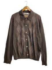 画像：25AW/EVENING POLO//ウール/ブラウン/総柄/M4253EP-25AW50