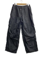 画像：ニーレングスプリーツコットンパンツ/ボトム/50/コットン/BLK/無地/J21