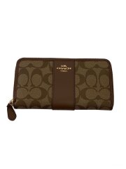 画像：長財布/レザー/BRW/総柄/レディース