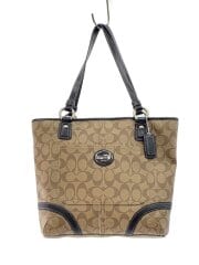 画像：トートバッグ_シグネチャー_ヘリテージ_ブルーレザー/PVC/BRW