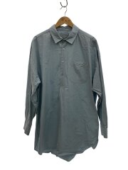画像：長袖シャツ/L/コットン/BLU/無地/YS-25AW-61