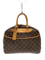 画像：2)ボーリング・ヴァニティ(ドーヴィル)_モノグラム・キャンバス/PVC/BRW/総柄