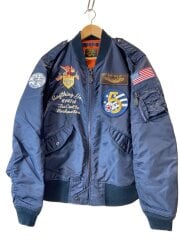 画像：フライトジャケット/XL/ナイロン/NVY/L-2A