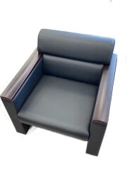 画像：シングルソファ/BLK