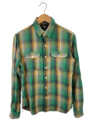 画像：長袖シャツ/XS/コットン/GRN/チェック/782928521001