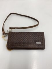 画像：長財布/レザー/BRW/無地/メンズ